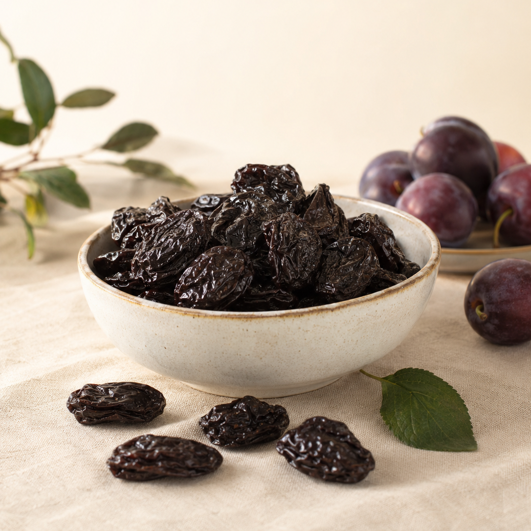 Dried pitted plums – [weight]